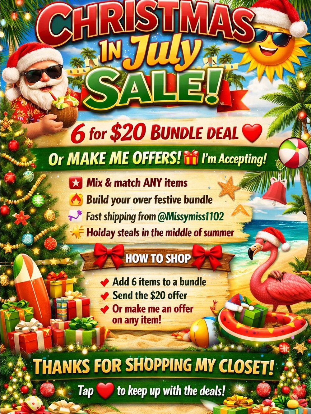 Christmas in July Sale